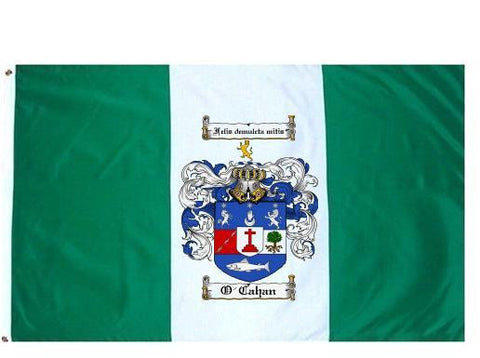 O'Cahan family crest coat of arms flag