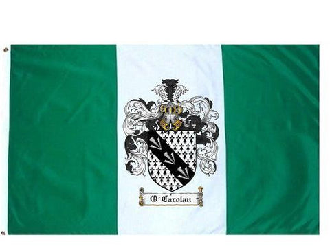 O'Carolan family crest coat of arms flag