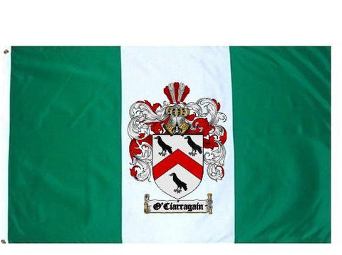 O'Ciarragain family crest coat of arms flag