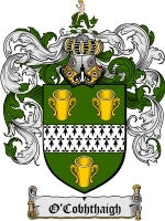 O'Cobhthaigh coat of arms family crest download