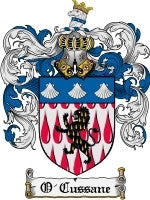 O'Cussane coat of arms family crest download