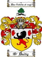 O'Daily coat of arms family crest download