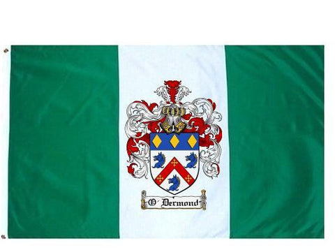 O'Dermond family crest coat of arms flag