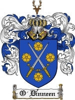 O'Dinneen coat of arms family crest download