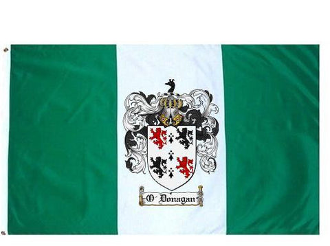 O'Donagan family crest coat of arms flag