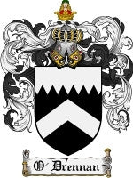 O'Drennan coat of arms family crest download