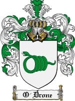 O'Drone coat of arms family crest download