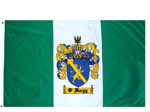 O'Durgy family crest coat of arms flag