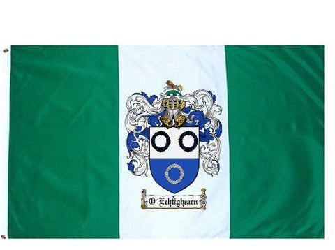 O'Echtighearn family crest coat of arms flag
