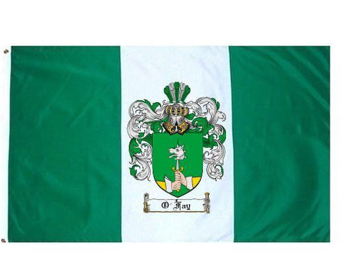 O'Fay family crest coat of arms flag