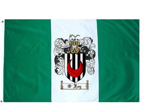 O'Foy family crest coat of arms flag