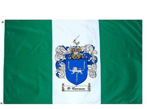 O'Gorman family crest coat of arms flag
