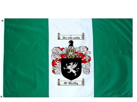 O'Griffy family crest coat of arms flag