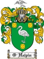 O'Halpin Coat of Arms / Family Shield JPG or PDF Image Download
