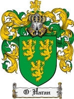 O'Haran coat of arms family crest download