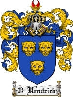 O'Hendrick coat of arms family crest download