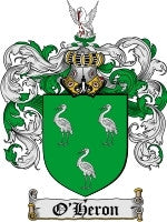 O'Heron coat of arms family crest download