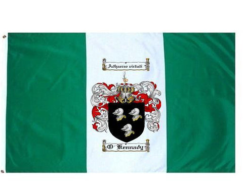 O'Kennady family crest coat of arms flag