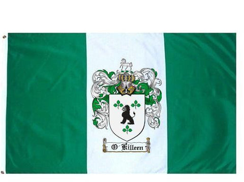 O'Killeen family crest coat of arms flag