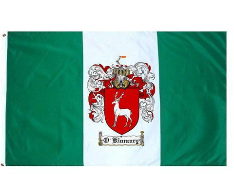 O'Kinneary family crest coat of arms flag