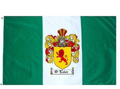 O'Lalor family crest coat of arms flag