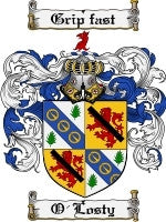 O'Losty coat of arms family crest download