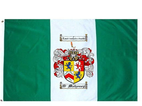 O'Mahoney family crest coat of arms flag