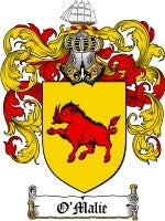 O'Malie coat of arms family crest download