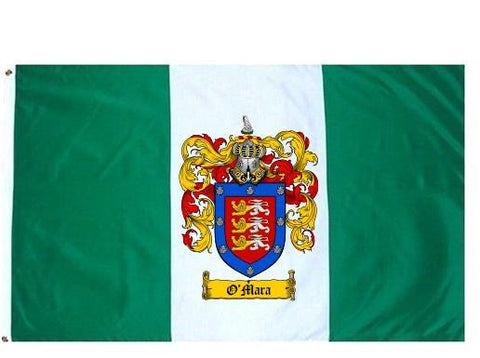 O'Mara family crest coat of arms flag
