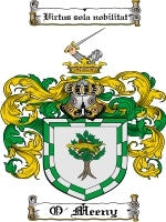 O'Meeny coat of arms family crest download