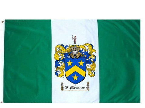 O'Monahan family crest coat of arms flag