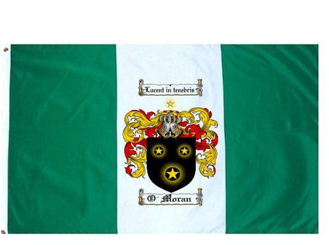 O'Moran family crest coat of arms flag