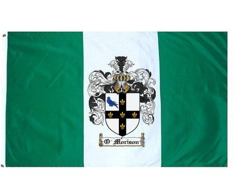 O'Morison family crest coat of arms flag