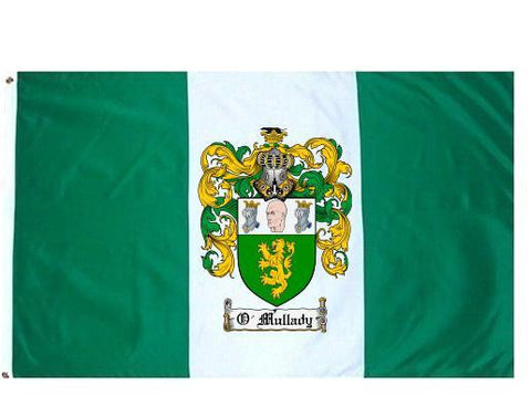 O'Mullady family crest coat of arms flag