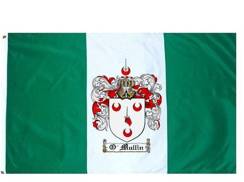 O'Mullin family crest coat of arms flag