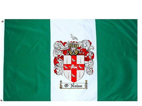 O'Nolan family crest coat of arms flag