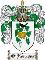 O'Ronayne coat of arms family crest download