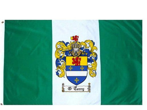 O'Terry family crest coat of arms flag