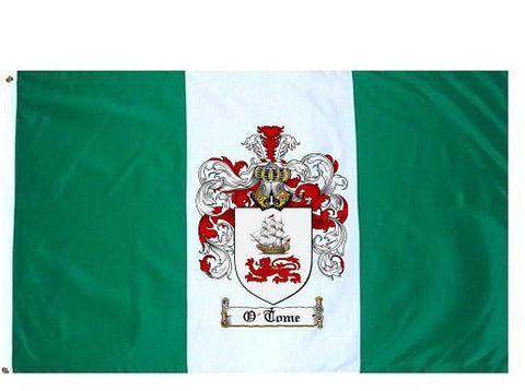 O'Tome family crest coat of arms flag