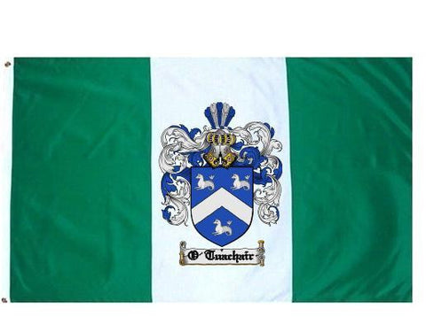 O'Tuachair family crest coat of arms flag