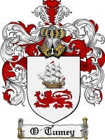 O'Tumey coat of arms family crest download