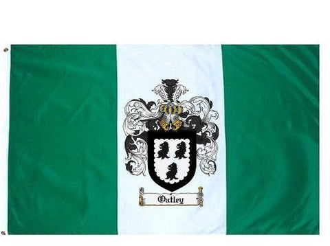 Oatley family crest coat of arms flag