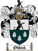 Obbink coat of arms family crest download