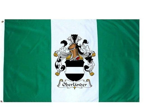 Oberländer family crest coat of arms flag