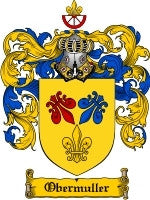 Obermuller coat of arms family crest download