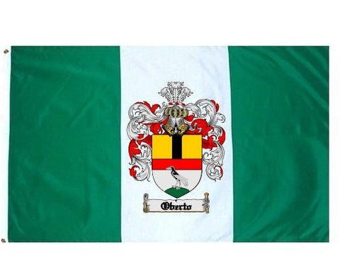 Oberto family crest coat of arms flag