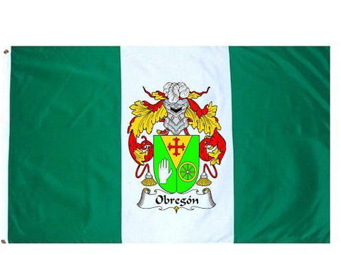 Obregon family crest coat of arms flag