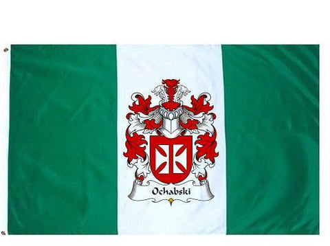 Ochabski family crest coat of arms flag