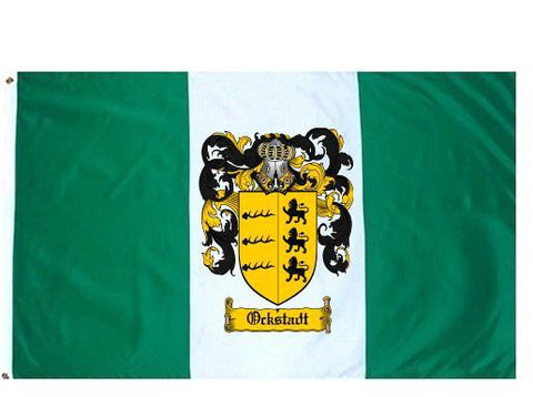 Ockstadt family crest coat of arms flag