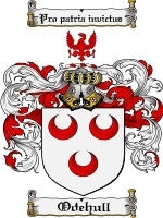Odehull coat of arms family crest download
